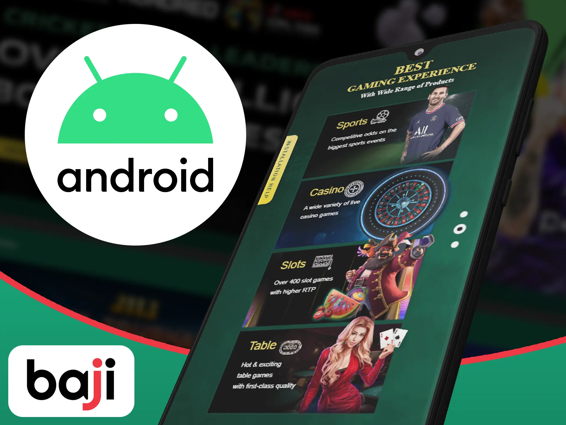 The Baji app supports many Android devices.