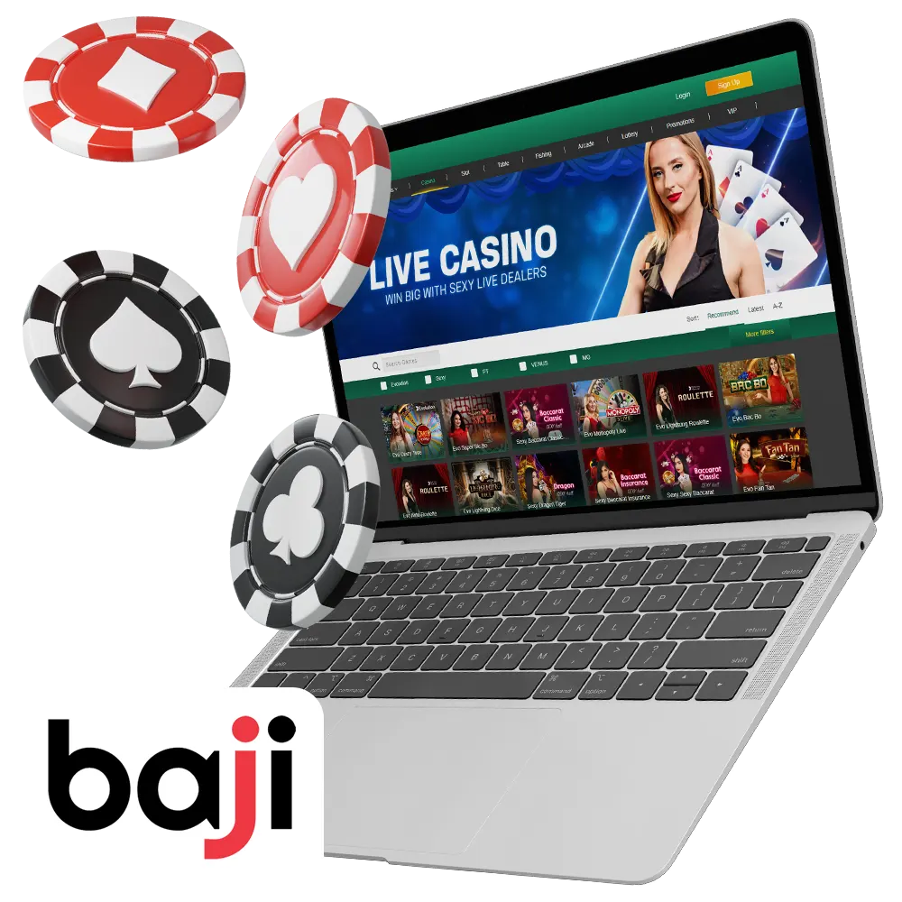 Try new casino games in Baji casino.