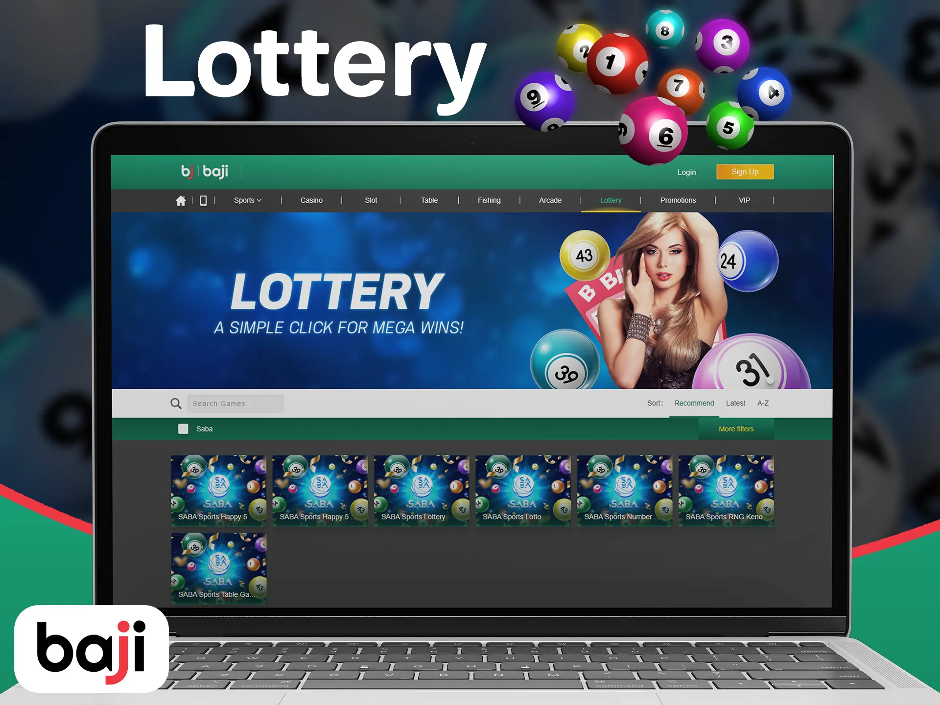 Win the jackpot by playing Baji lottery games.