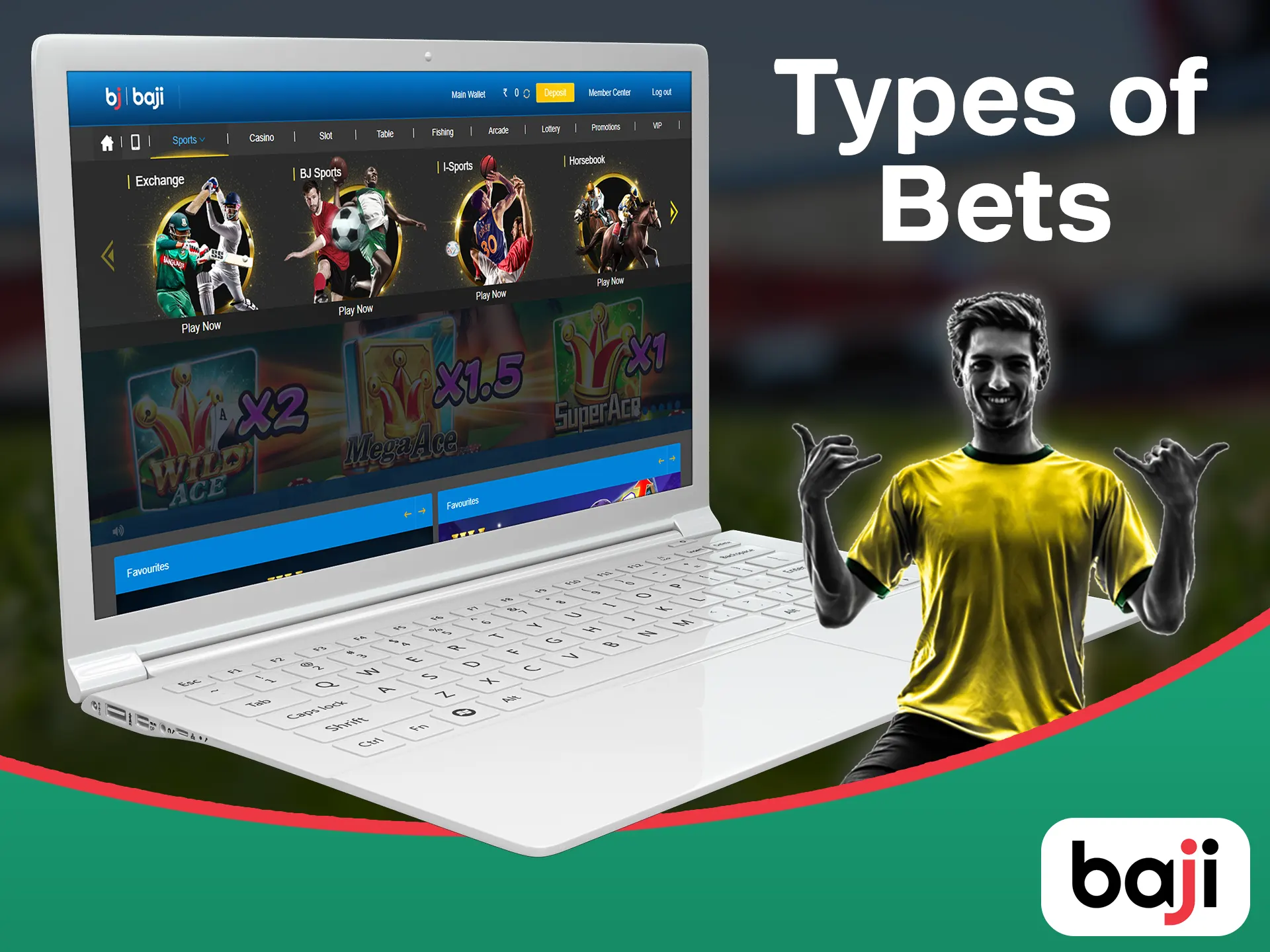 Check for new different types of bets at the Baji.