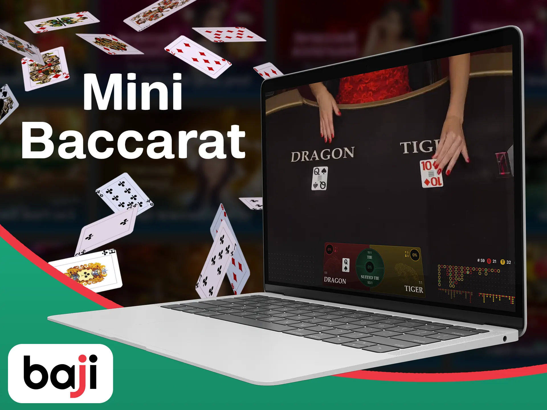 Try the faster and less profitable mini baccarat version.