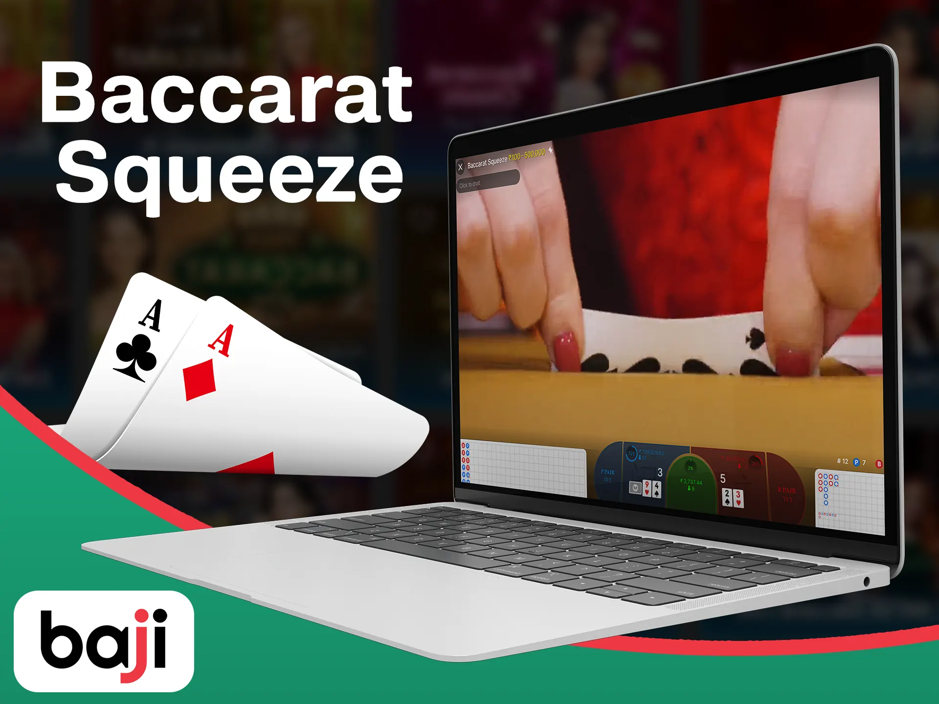 Squeeze your game result with the squeeze version of baccarat.