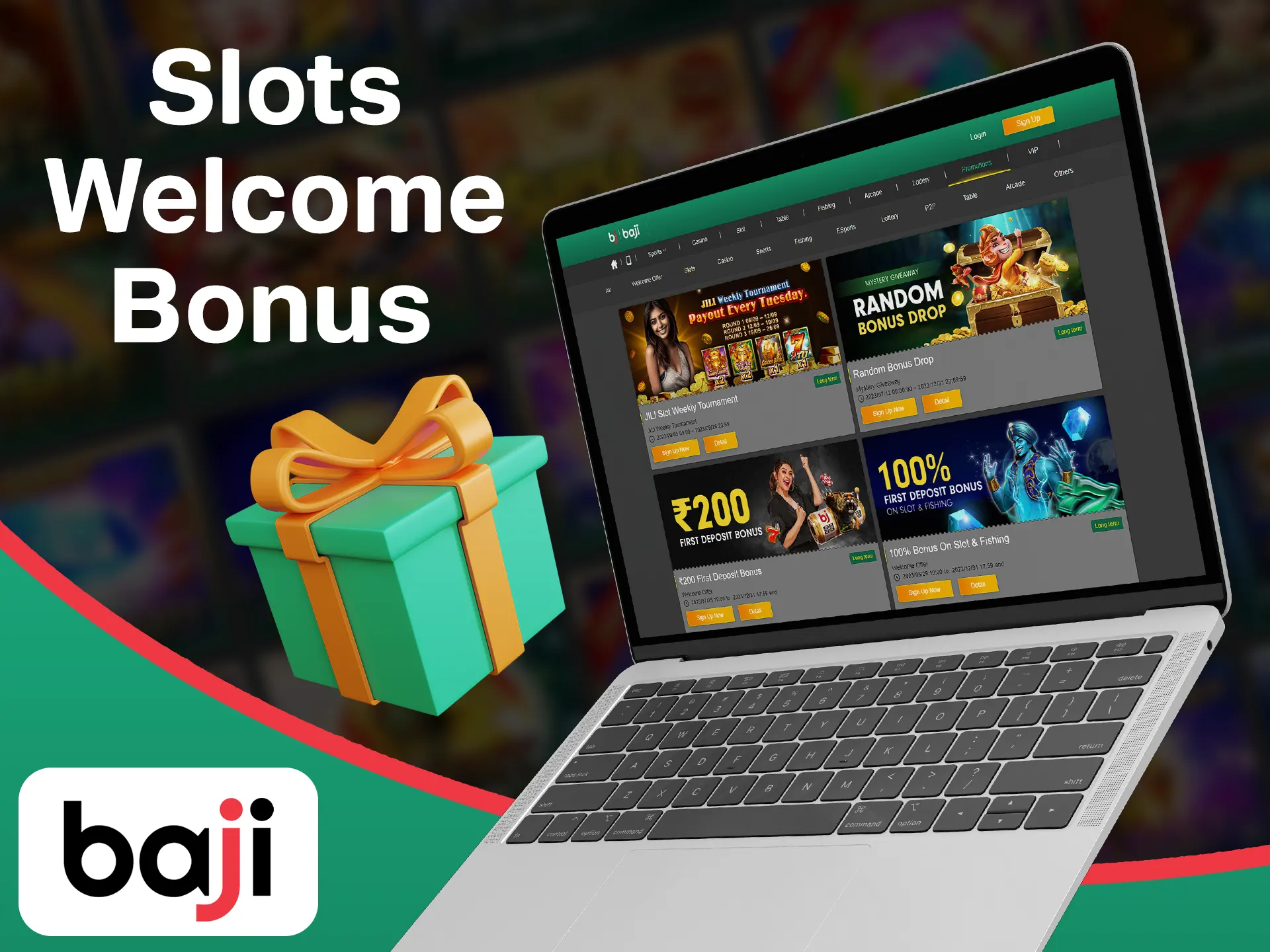 Get your free slots money with the special Baji bonus.
