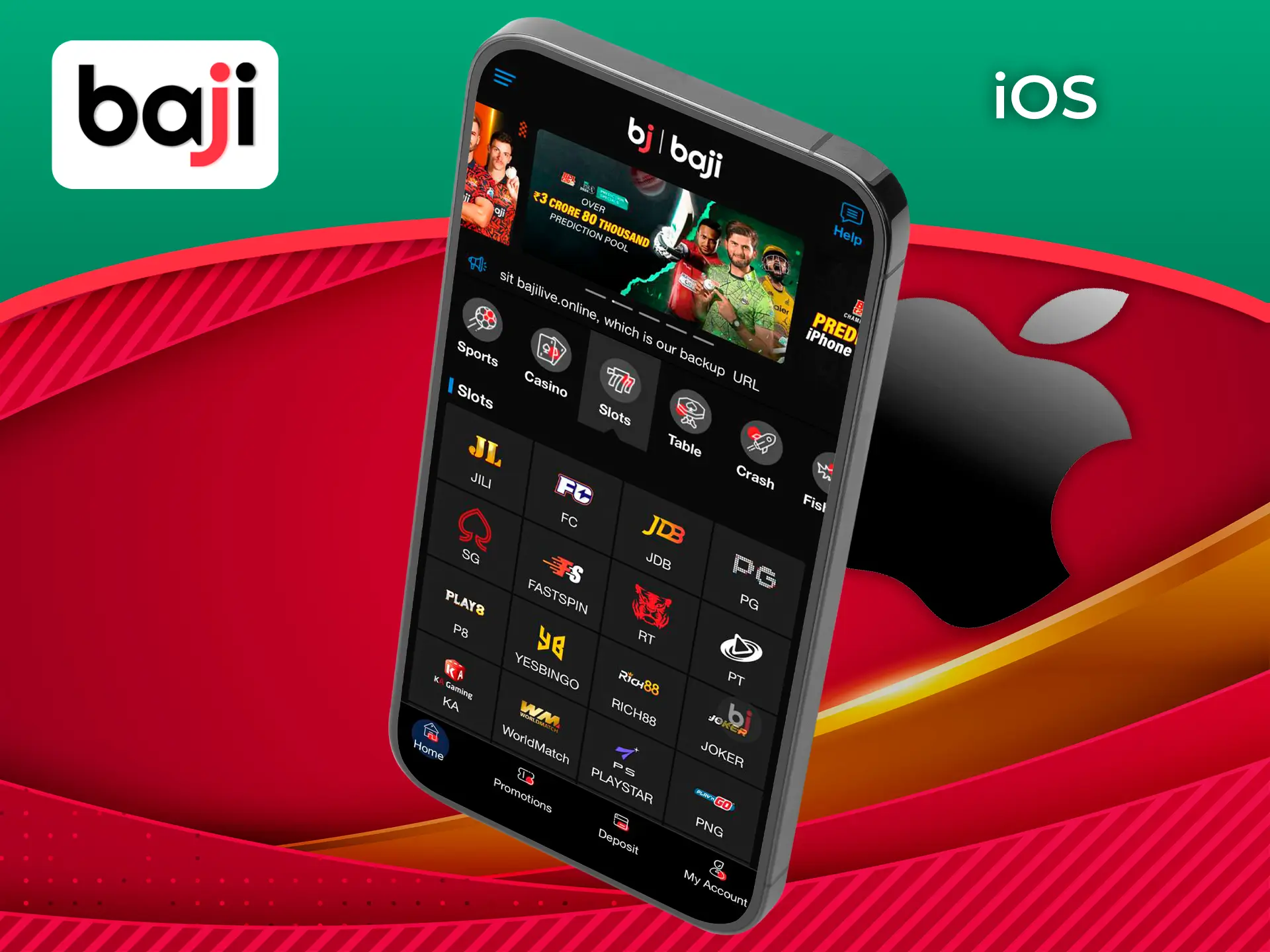 High speed performance and smooth interface, you get all of this in the Baji app for iOS.