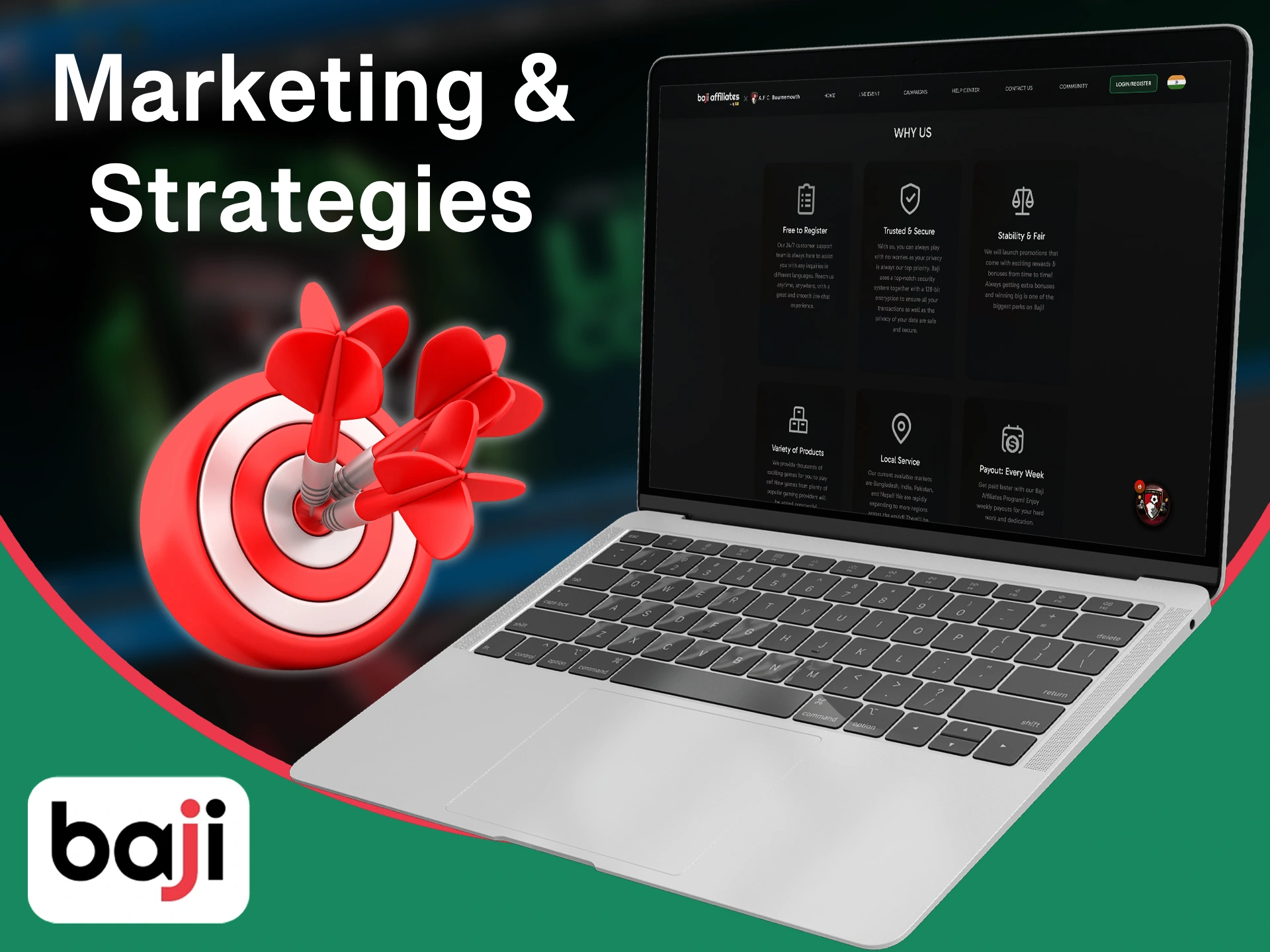 Use strategies to attract new users to Baji Bet.