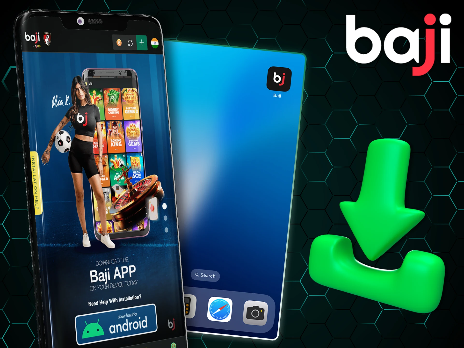 It's easy to install the Baji app on your phone.
