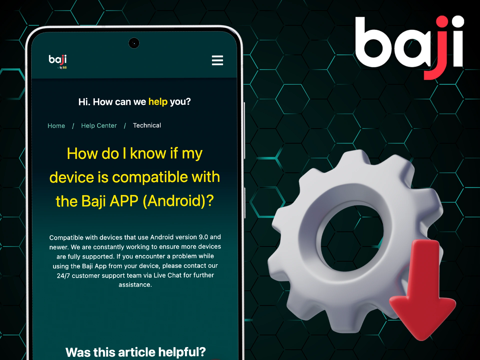 Check Android system requirements to install Baji app.
