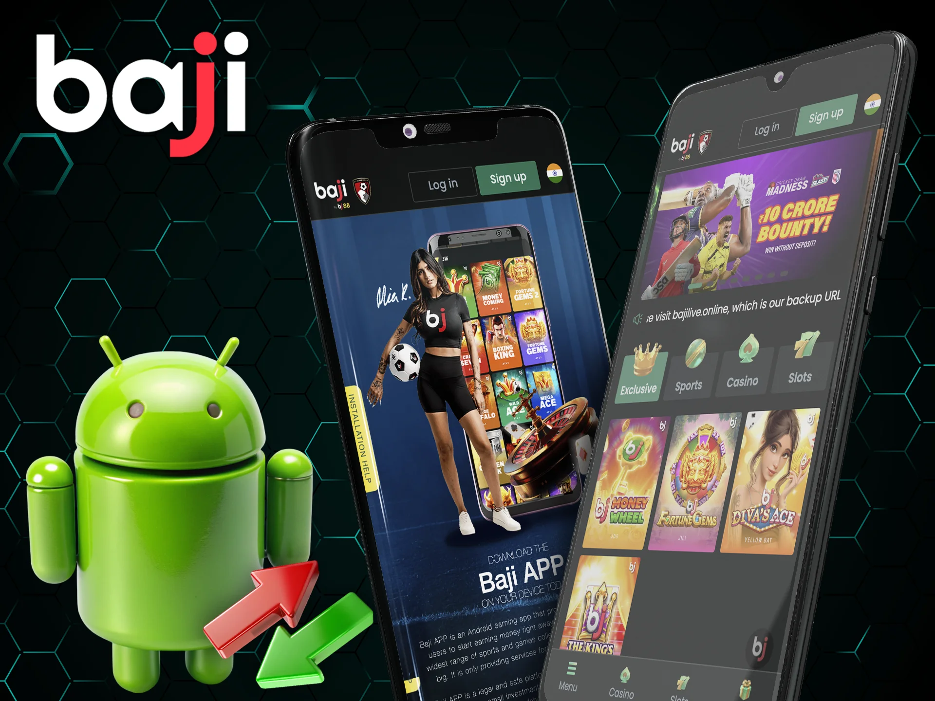 The Baji app is compatible with many Android smartphones.