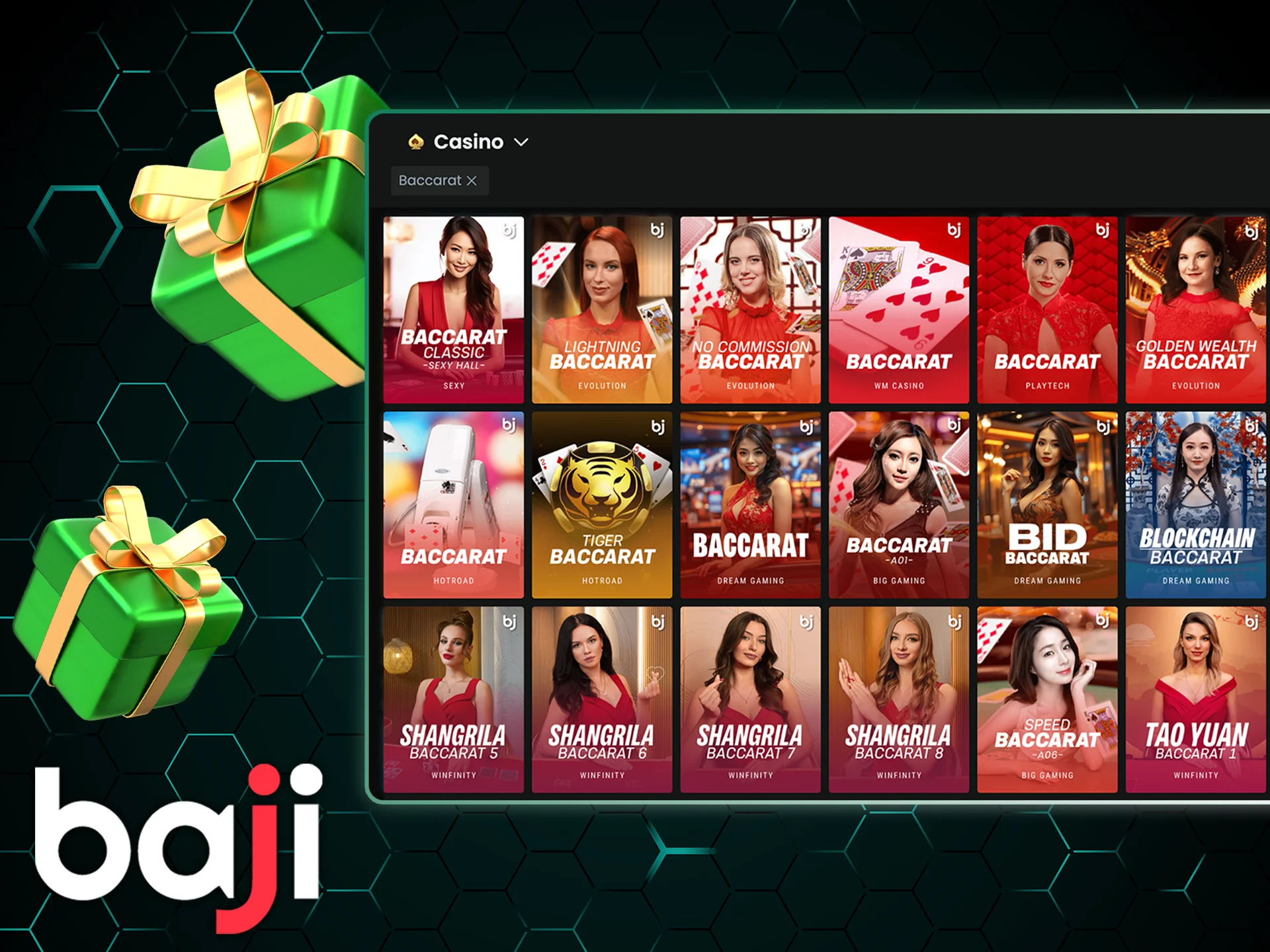 Get your baccarat welcome bonus after playing it at the Baji.