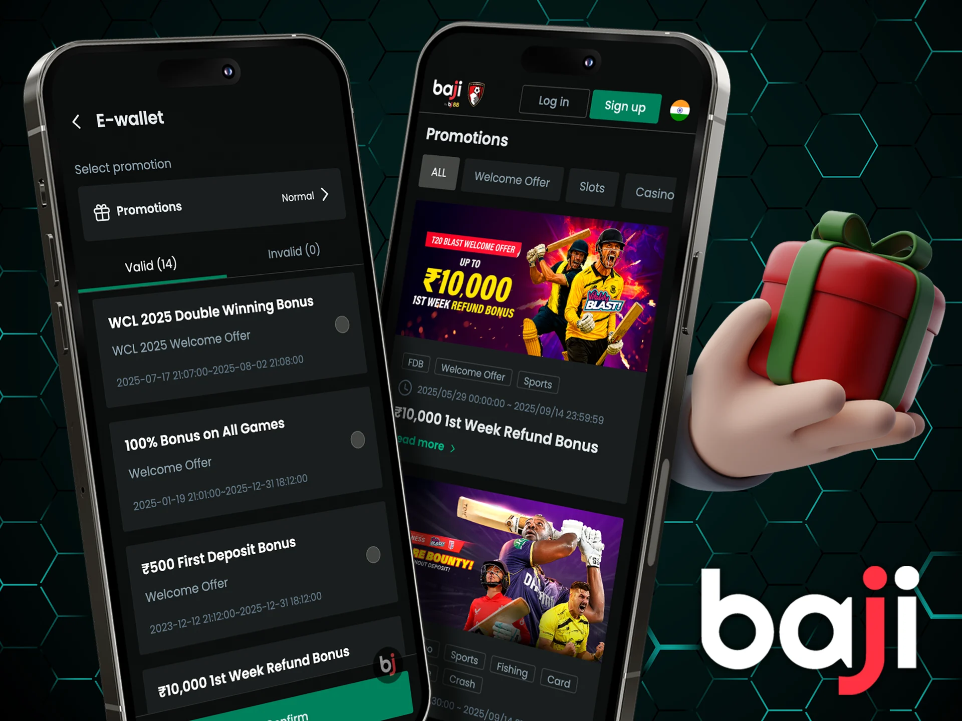Activate Baji Casino promotions on mobile by logging in and selecting your bonus.