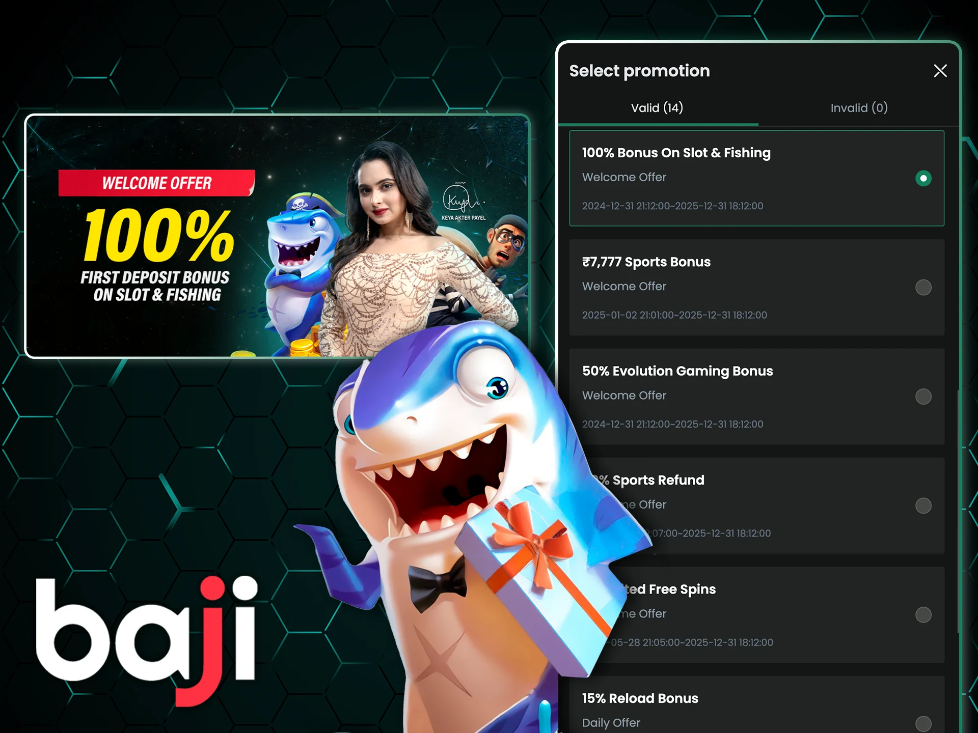 By making your first deposit you will receive a large bonus that will help you start the game with confidence.