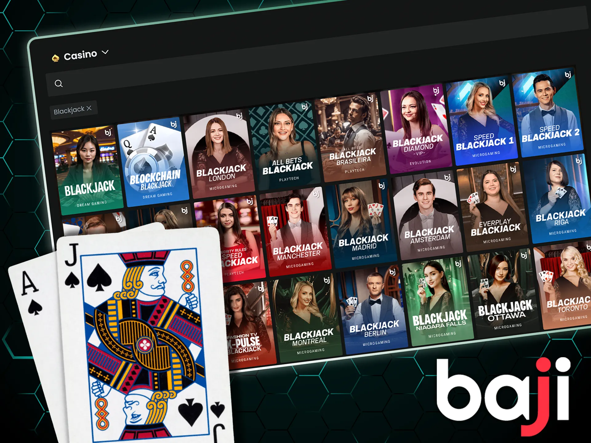 Try different types of Blackjack at Baji Casino, from classic to exciting new versions.