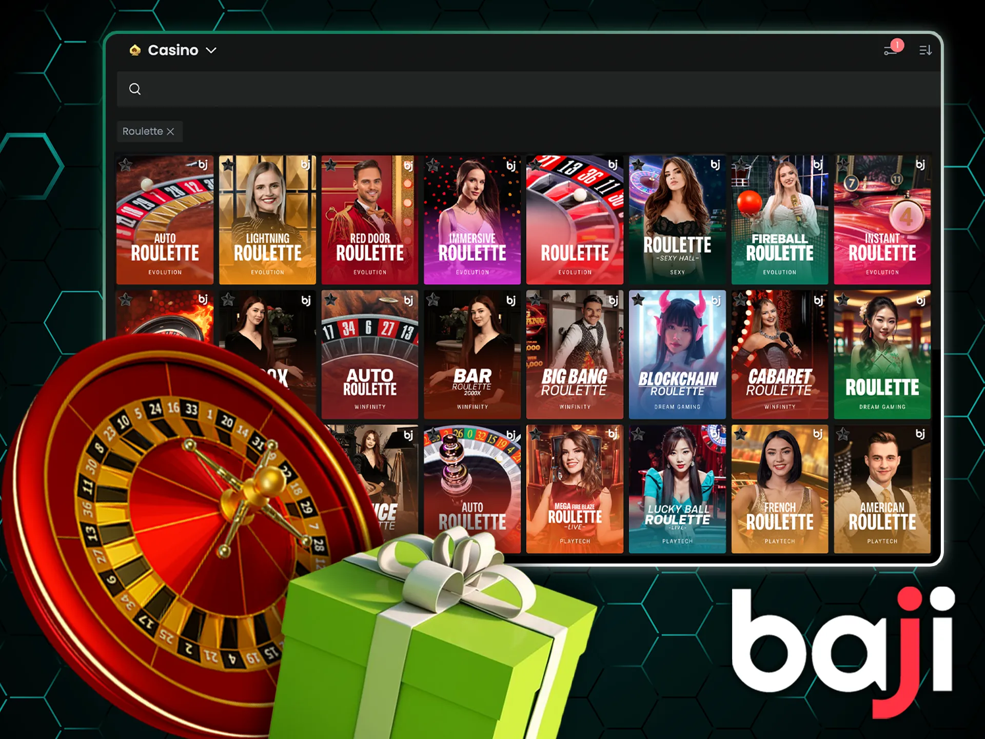 Get the best Baji bonuses by playing roulette games.