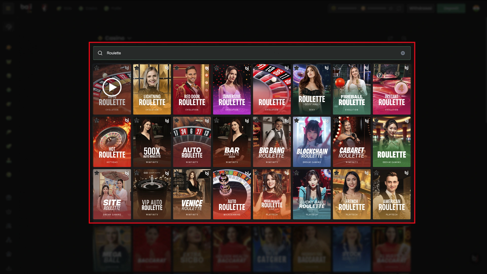 Start playing roulette games.