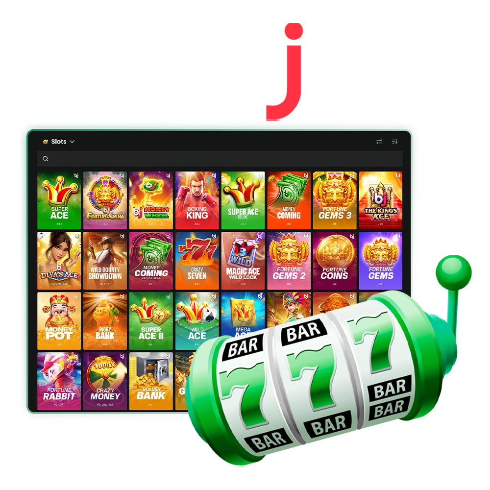 Spin your favorite slots at the Baji casino.